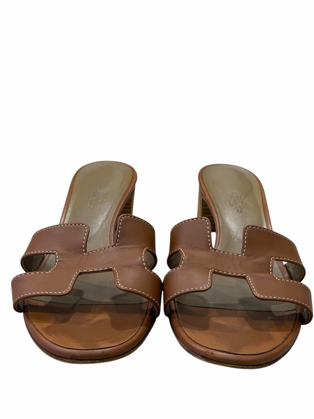 Authentic Hermès Oasis Sandal Heels – Size 38.5 - Picture 4 of 15